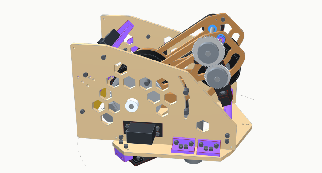 The swivel turret shooter v8.1GB, a render of its 3D model